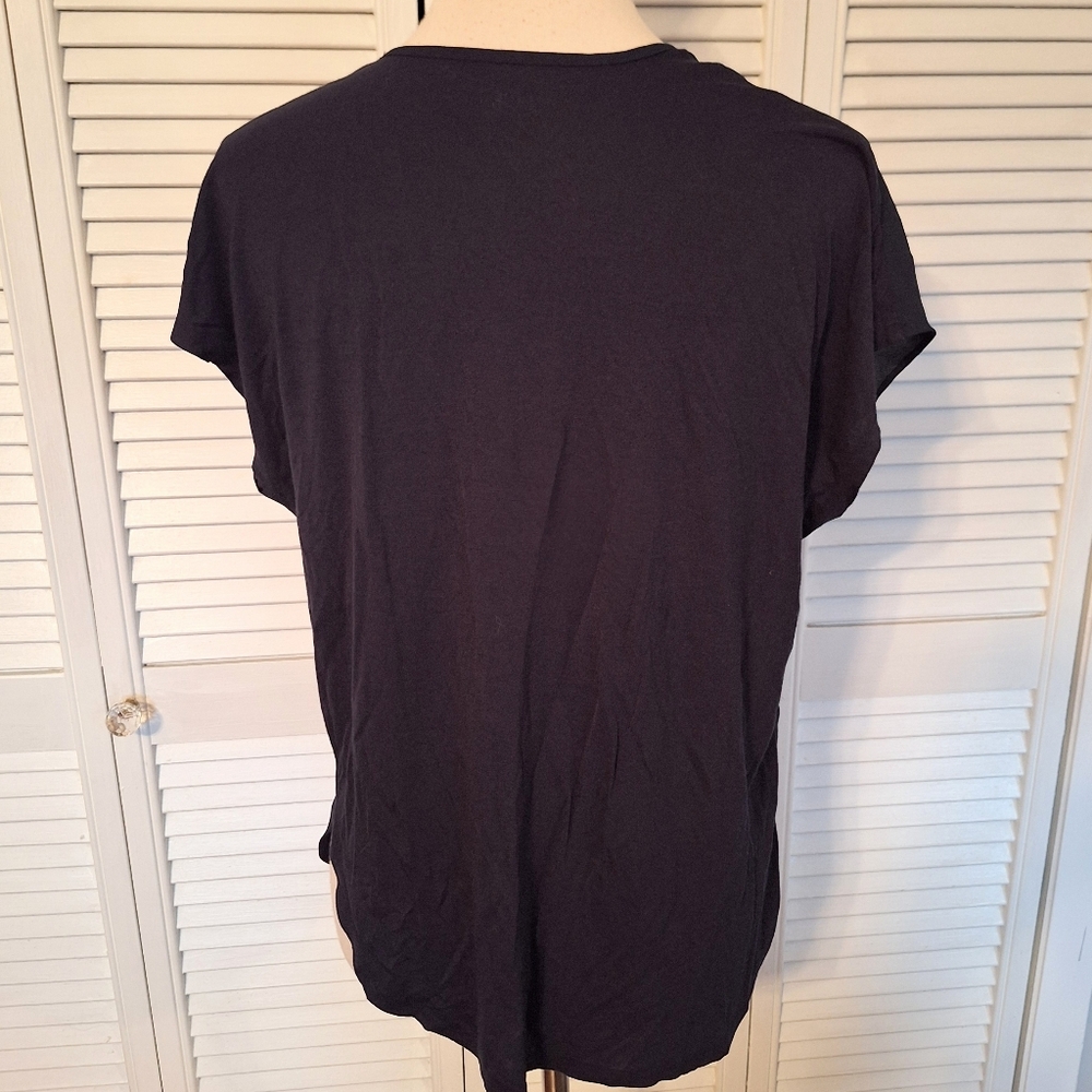 Loft Navy Dolman Sleeve Rayon Blouse SP *F - Picture 4 of 6